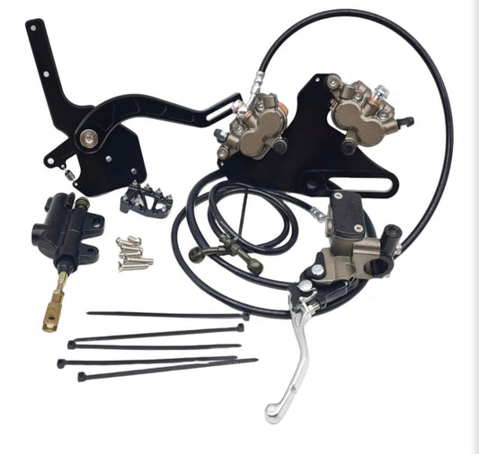 Tuttio ultra bee foot brake with handbrake dual caliper