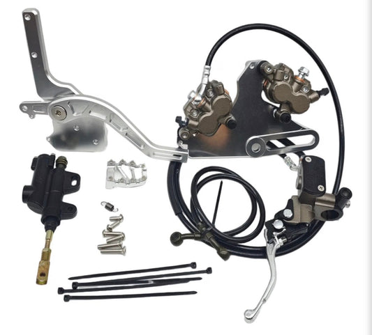 Tuttio ultra bee foot brake with handbrake dual caliper